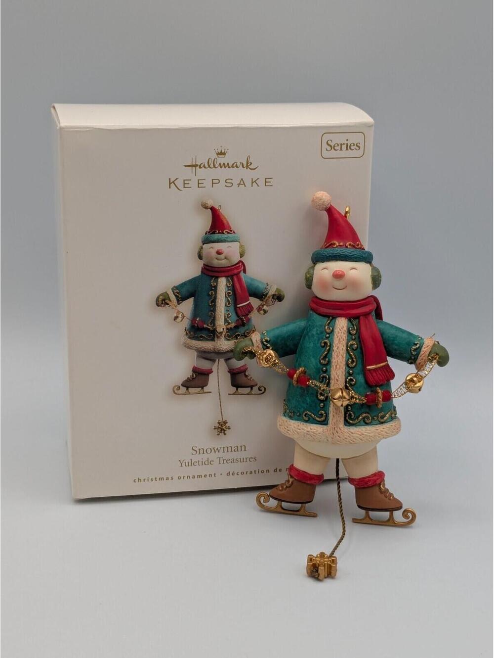 Hallmark Keepsake Snowman Yuletide Treasures 2008, 3rd in Series, Pull-String